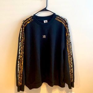 Black Adidas Crew Neck Sweater
